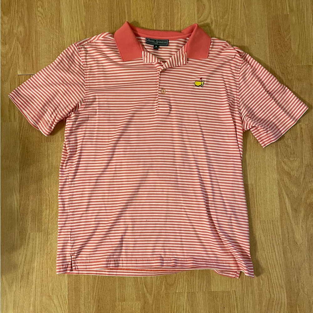 Masters Collection Striped Golf Performance Polo